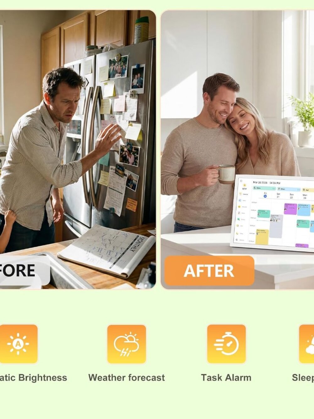 Digital Calendar – 27 Inch Electronic Wall Calendar & Chore Chart, Smart Family - Picture 7 of 9